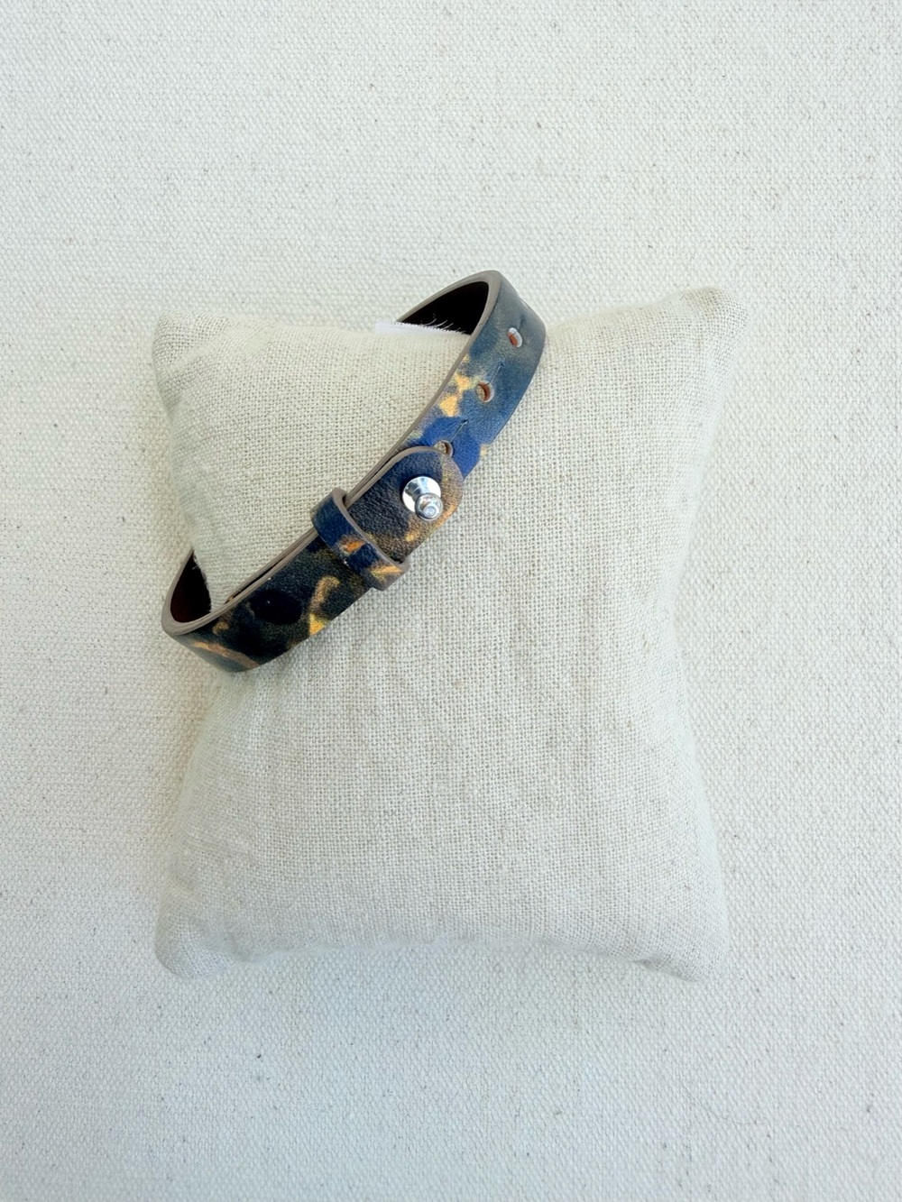 *Single Leather Band* KEEP COLLECTIVE Retired Pin Closure Tortoise